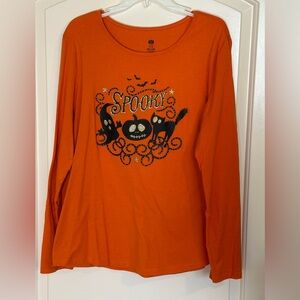 Halloween Spooky Long Sleeve Tee - Size XL